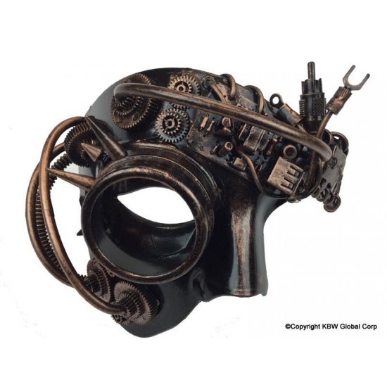 Bronze Cyborg Steampunk Mask Bronze Cyborg Steampunk Mask