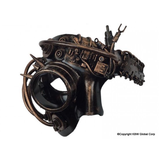 Bronze Cyborg Steampunk Mask Bronze Cyborg Steampunk Mask