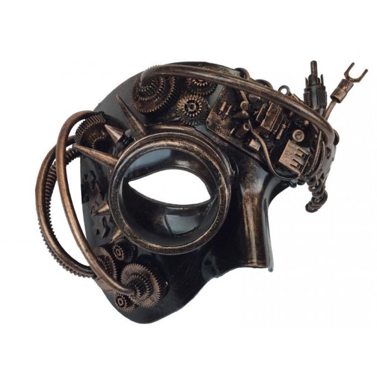 Bronze Cyborg Steampunk Mask Bronze Cyborg Steampunk Mask