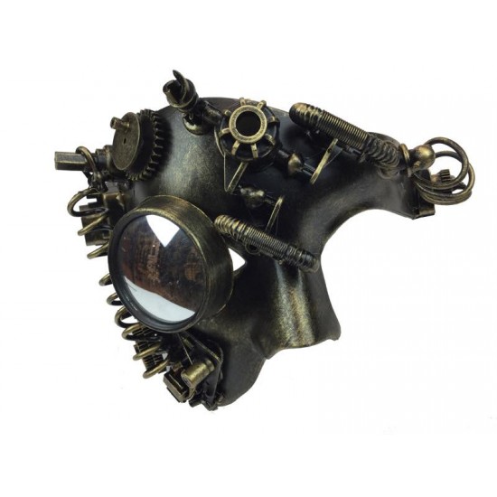 Gold Steampunk Magnifier Mask Gold Steampunk Magnifier Mask