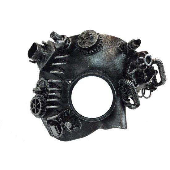 Silver Steampunk Magnifier Mask