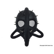 Black Spiked Gas Mask