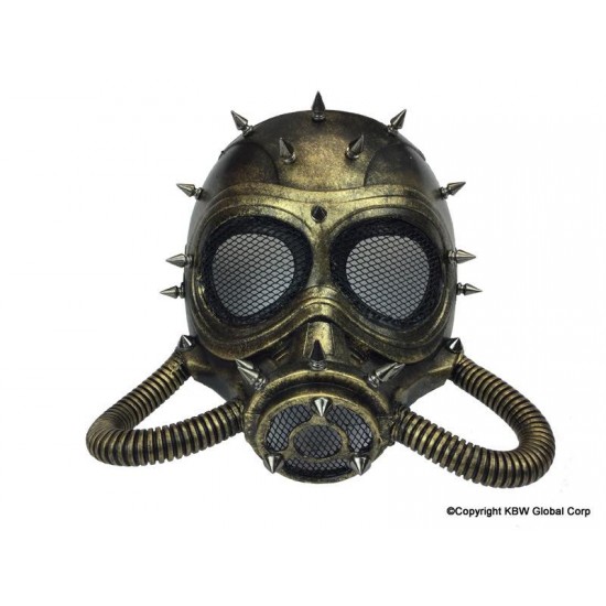 Gold Spiked Gas Mask Gold Spiked Gas Mask