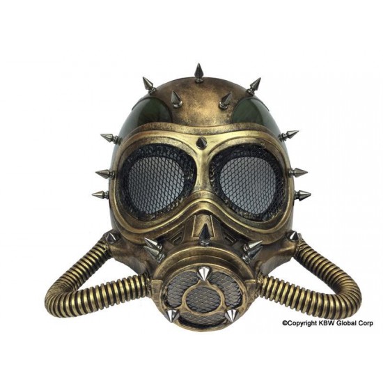 Gold Armor Spiked Gas Mask