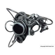 Silver Steampunk Coil Mask