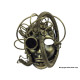 Gold Steampunk Medusa Mask