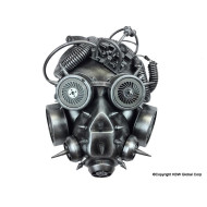 Silver Spiked Steampunk Gas Mask