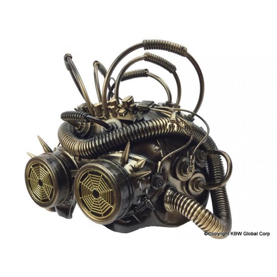 Gold Steampunk Cyborg Mask Gold Steampunk Cyborg Mask