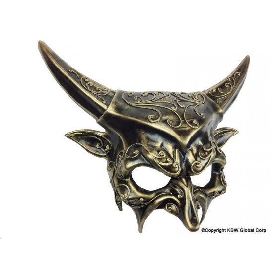 Gold Devil Steampunk Mask Gold Devil Steampunk Mask
