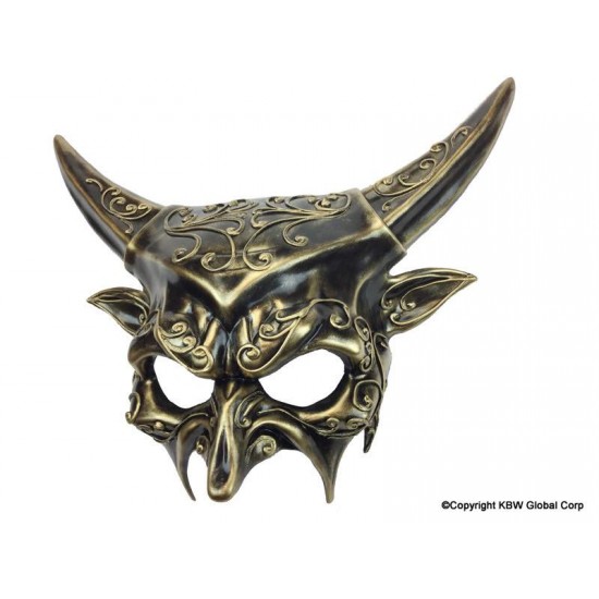 Gold Devil Steampunk Mask Gold Devil Steampunk Mask