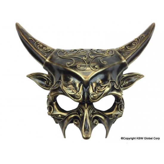 Gold Devil Steampunk Mask Gold Devil Steampunk Mask
