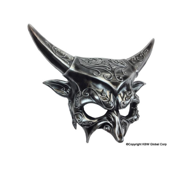 Silver Devil Steampunk Mask Silver Devil Steampunk Mask