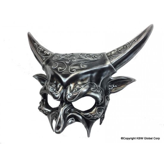Silver Devil Steampunk Mask Silver Devil Steampunk Mask