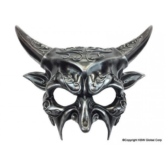 Silver Devil Steampunk Mask Silver Devil Steampunk Mask