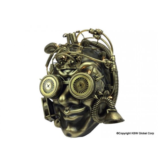 Gold Steampunk Gears Mask