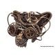 Copper Steampunk Wolf Gears Mask