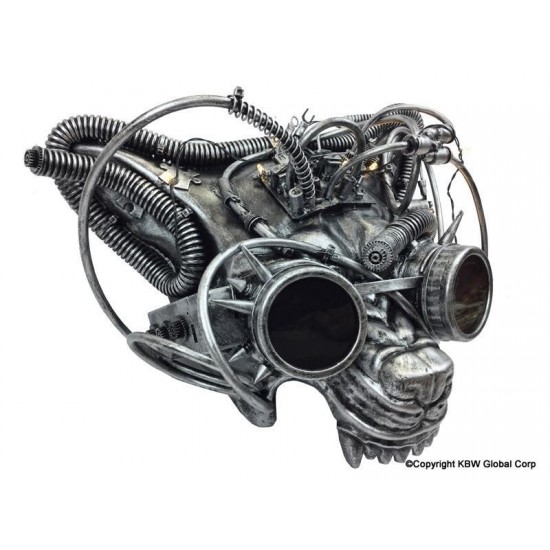 Silver Steampunk Wolf Mask Silver Steampunk Wolf Mask
