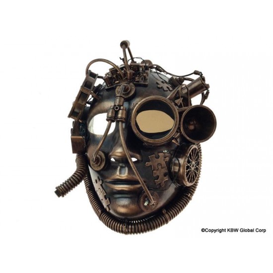 Copper Steampunk Half Mask