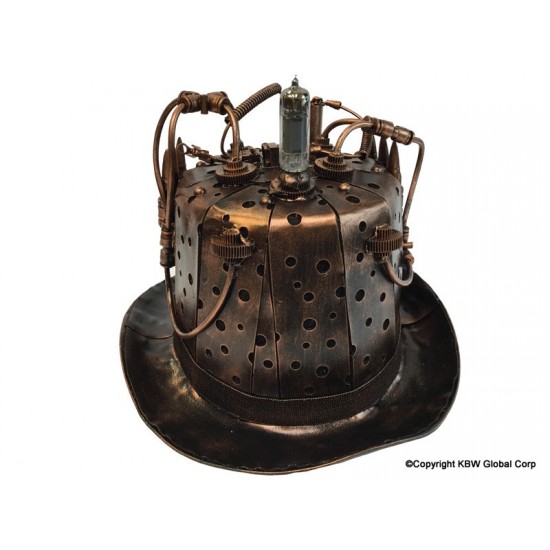 Copper Steampunk Bullet Pressure Gauge Top Hat Copper Steampunk Bullet Pressure Gauge Top Hat