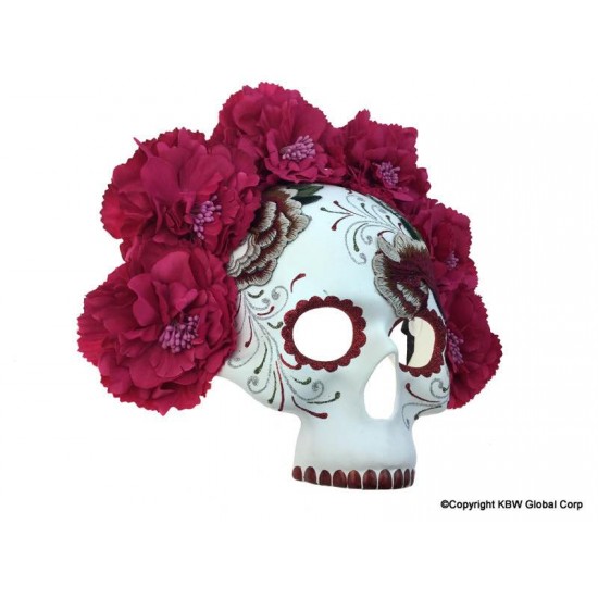 Day of the Dead Pink Skull Mask
