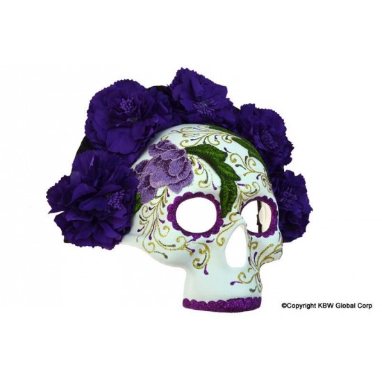 Day of the Dead Purple Skull Mask Day of the Dead Purple Skull Mask
