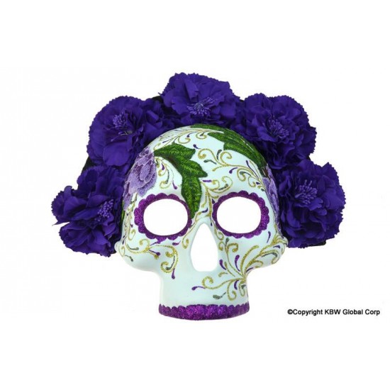 Day of the Dead Purple Skull Mask Day of the Dead Purple Skull Mask