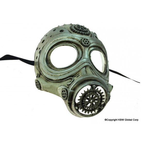 Silver Steampunk Gas Mask