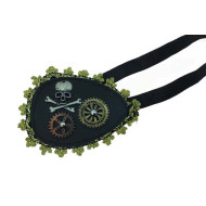 Gold Steampunk Skull & Gear Eyepatch Gold Steampunk Skull & Gear Eyepatch