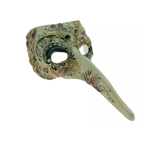 Venetian Blue Plague Doctor Mask