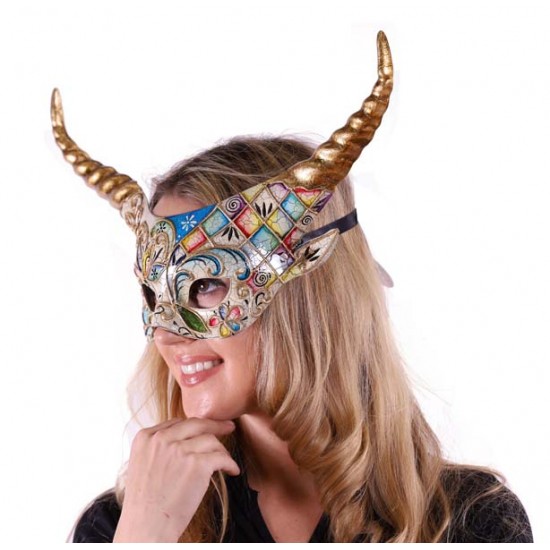 Venetian Horned Masquerade Mask Venetian Horned Masquerade Mask