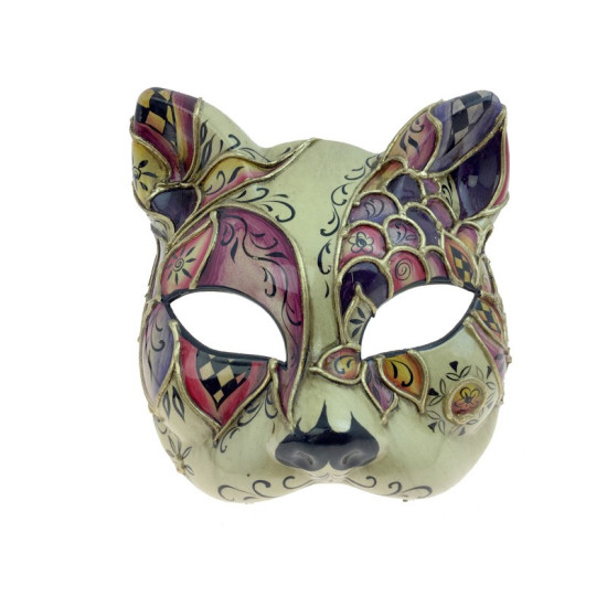Painted Venetian Cat Mask Painted Venetian Cat Mask