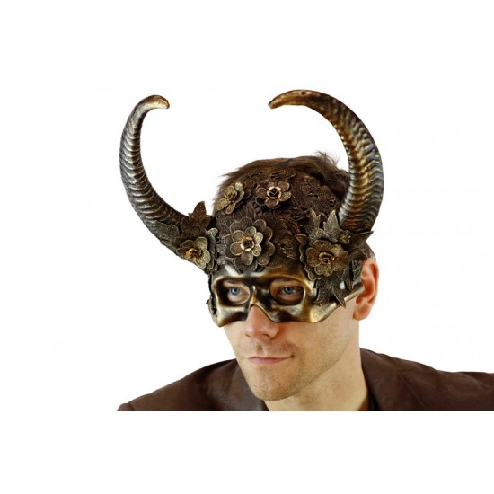 Gold Lace Ram Horn Mask Gold Lace Ram Horn Mask