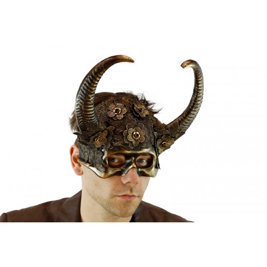 Gold Lace Ram Horn Mask Gold Lace Ram Horn Mask