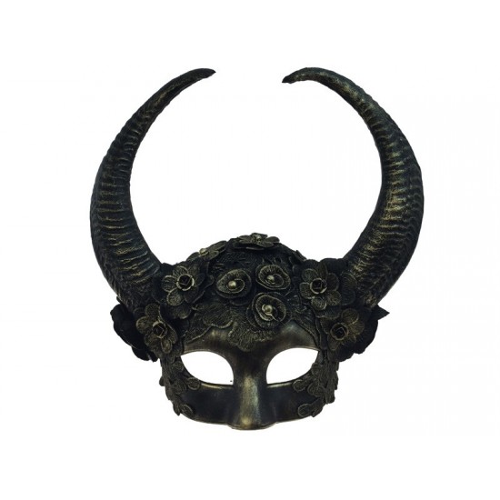 Gold Lace Horned Mask Gold Lace Horned Mask
