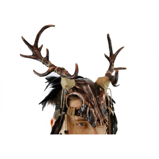 Copper Deer Skull Antler Mask Copper Deer Skull Antler Mask