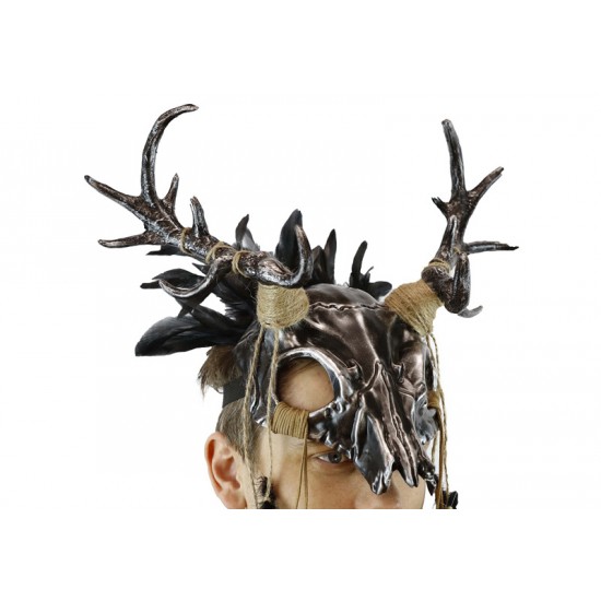 Silver Deer Skull Antler Mask Silver Deer Skull Antler Mask