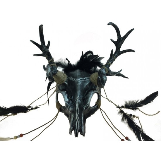 Silver Deer Skull Antler Mask Silver Deer Skull Antler Mask