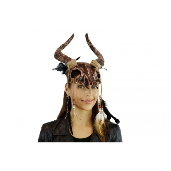 Copper Ram Skull Horned Mask Copper Ram Skull Horned Mask
