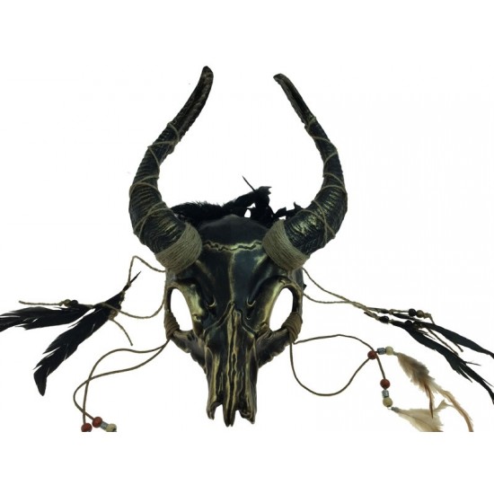 Gold Ram Skull Horned Mask Gold Ram Skull Horned Mask