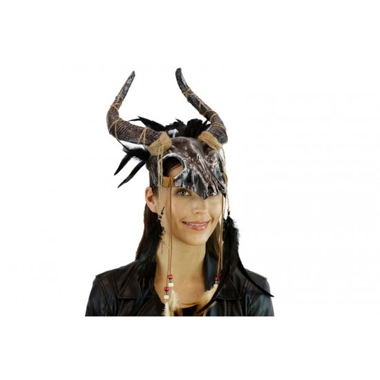 Silver Ram Skull Horned Mask Silver Ram Skull Horned Mask