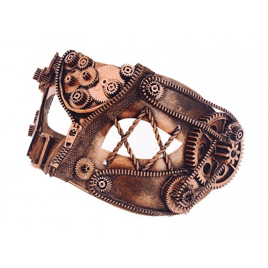 Copper Steampunk Gear Half Mask Copper Steampunk Gear Half Mask