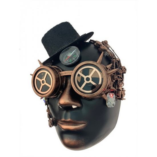 Copper Steampunk Compass Goggles Mask Copper Steampunk Compass Goggles Mask