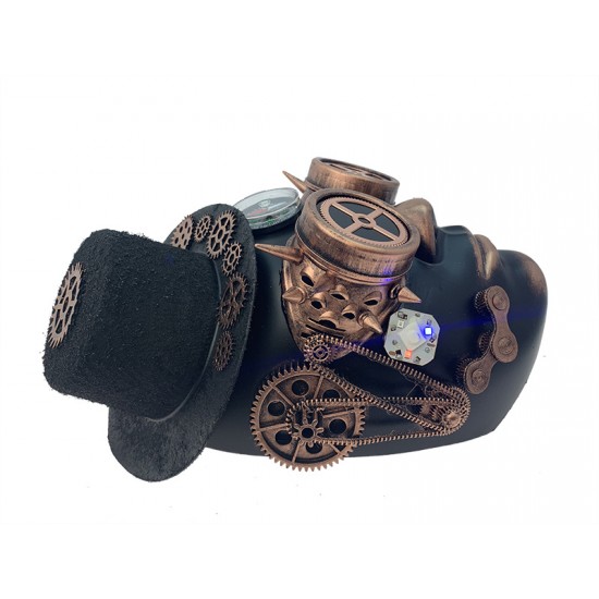 Copper Steampunk Compass Goggles Mask Copper Steampunk Compass Goggles Mask
