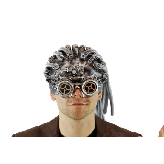 Silver Cyber Goggles Steampunk Mask Silver Cyber Goggles Steampunk Mask