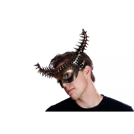 Gold Spiked Horn Mask Gold Spiked Horn Mask