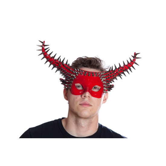 Red Spiked Horn Mask Red Spiked Horn Mask
