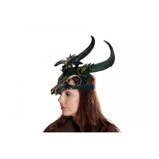 Woodland Forest Ram Skull Headpiece