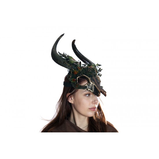 Woodland Forest Ram Skull Headpiece