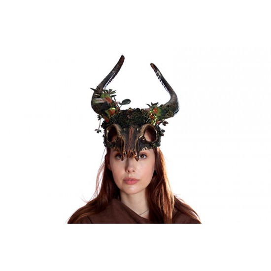 Woodland Forest Ram Skull Headpiece