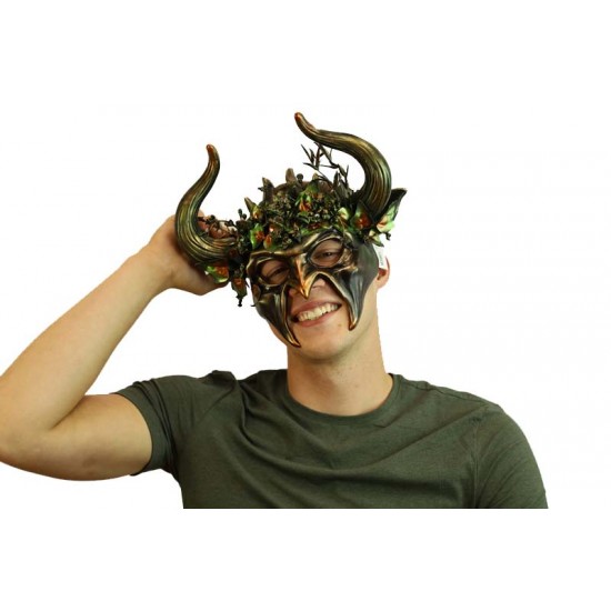 Woodland Forest Stag Demon Horn Mask Woodland Forest Stag Demon Horn Mask